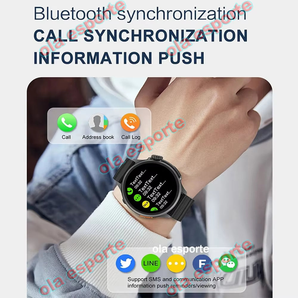 Round Smart Watch Ultra 9 Bluetooth Phone Call Smartwatch Wireless Charger Infinite Screen Sport Smart Bracelet PK Z78Ultra Kd56