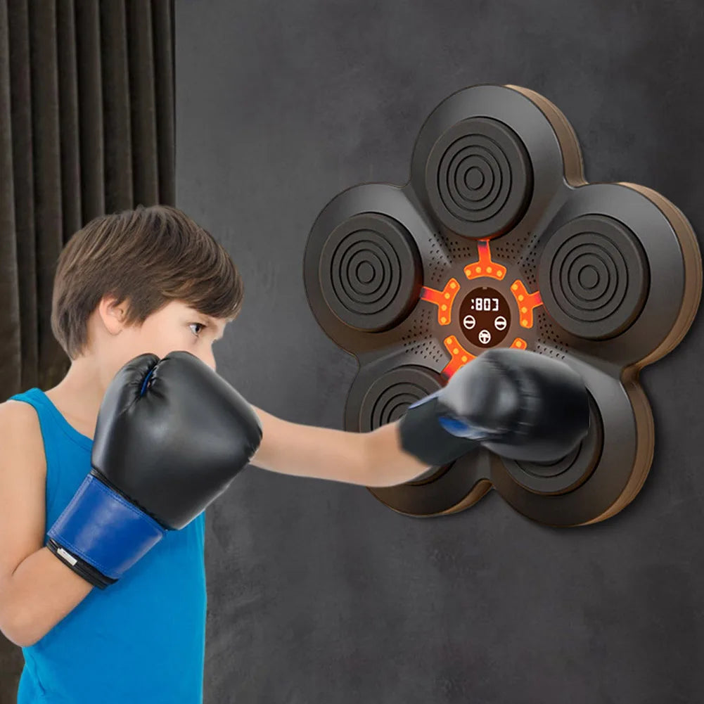 Smart Music Boxing Machine Wall Target LED Lighted Sandbag Relaxing Reaction Training Target for Boxing Sports Agility Reaction