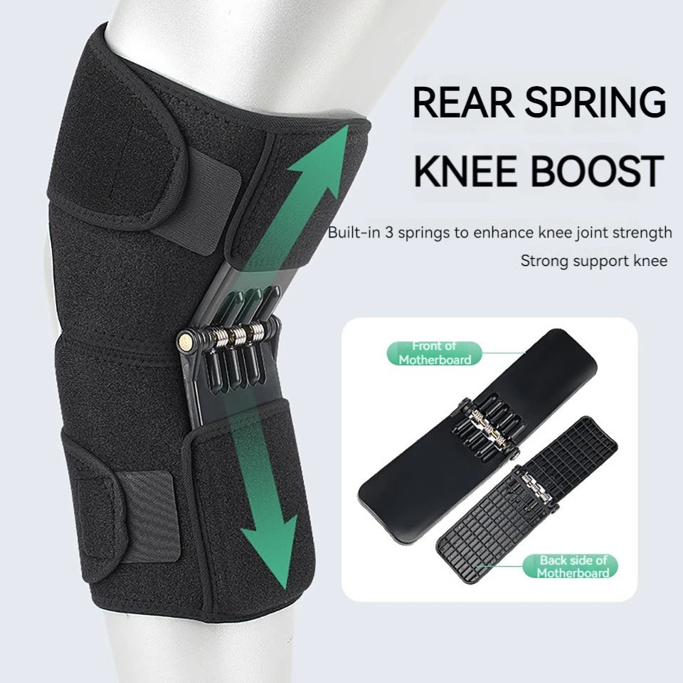 1Pcs Knee Support Medical Power Lift Knee Weakly Brace Joint Support Spring Stabilizer Gym Sports Heath Care Leg Stretcher