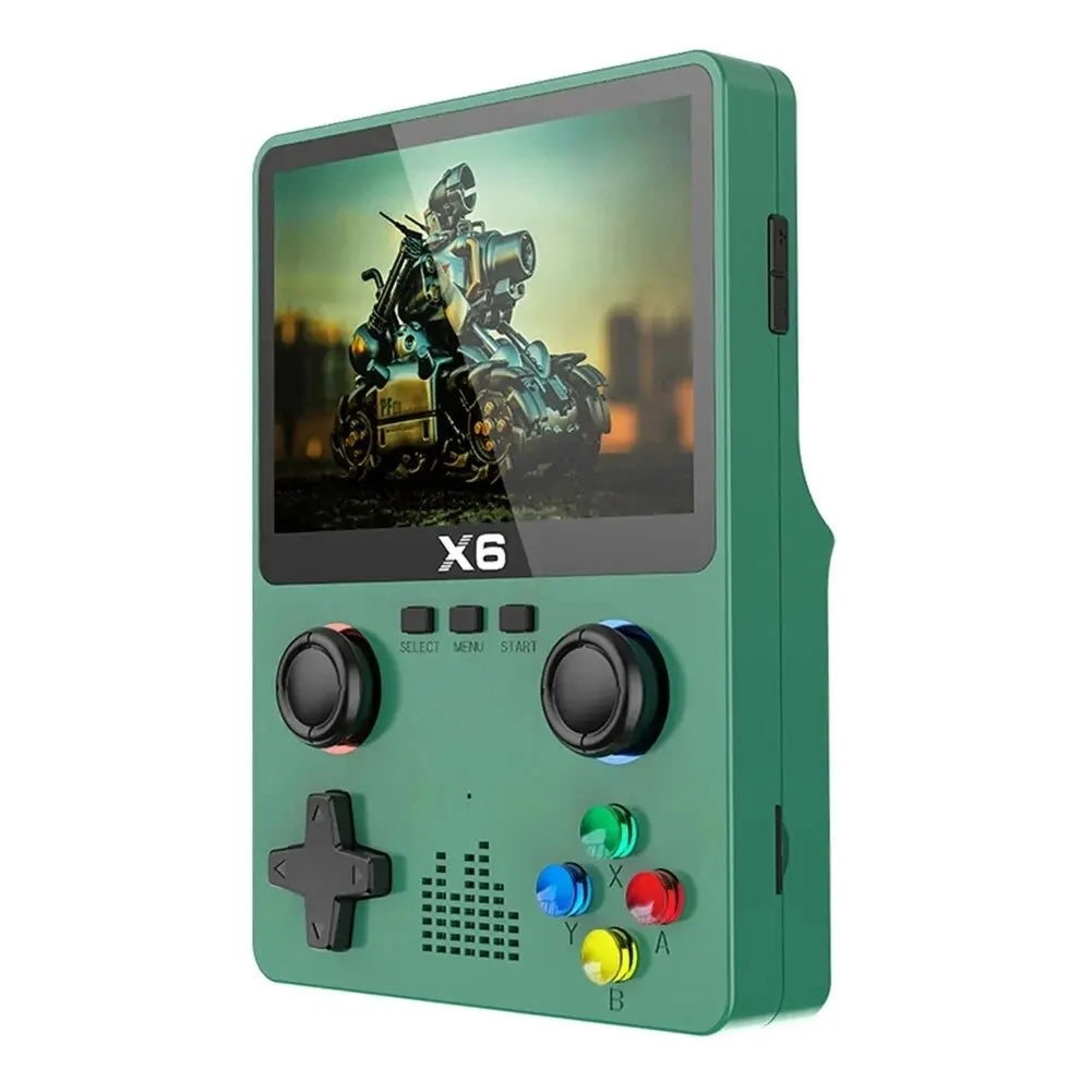 New Video Game Consoles X6 3.5Inch IPS Screen Handheld Game Player Dual Joystick 11Simulators GBA Video Game Console for Kids Gi