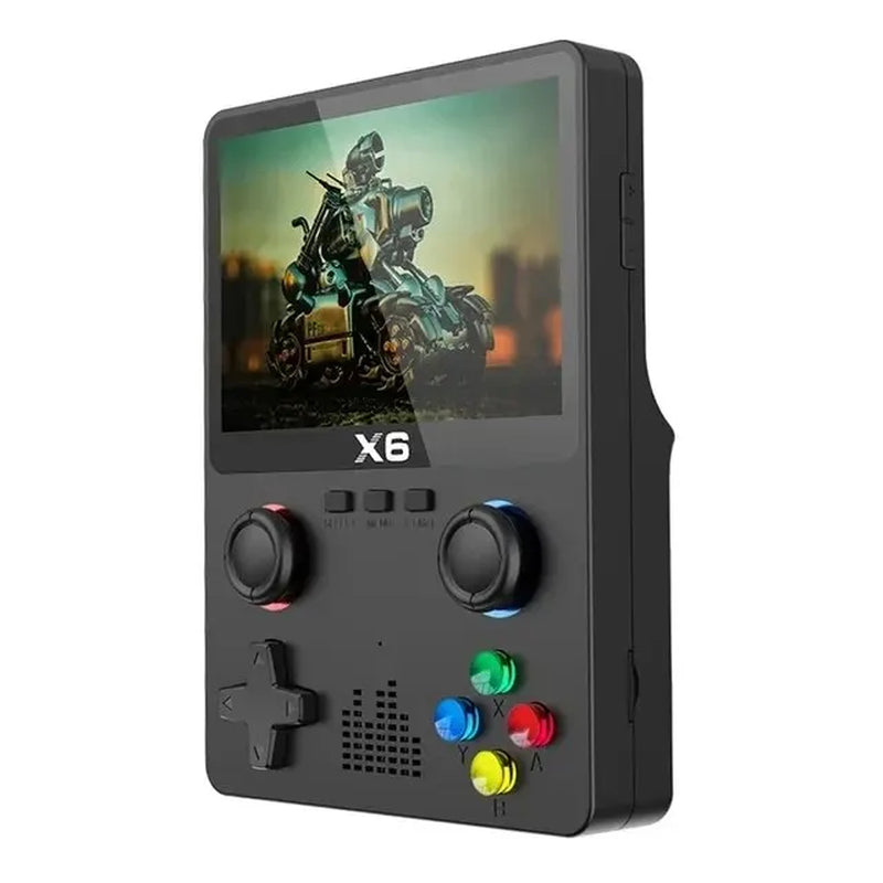 New Video Game Consoles X6 3.5Inch IPS Screen Handheld Game Player Dual Joystick 11Simulators GBA Video Game Console for Kids Gi