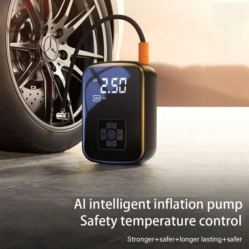 Car-Mounted Wireless Air Pump Car Portable Air Pump Electric Car Uses Tire Pump to Inflate