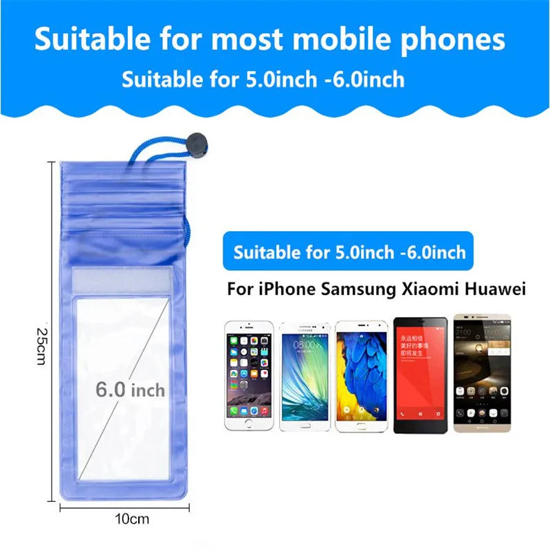 OLAF Universal Waterproof Case for  X 8 7 Cover Pouch Bag Cases Coque Water Proof Phone Case for Samsung S9 Xiaomi 6 Inch