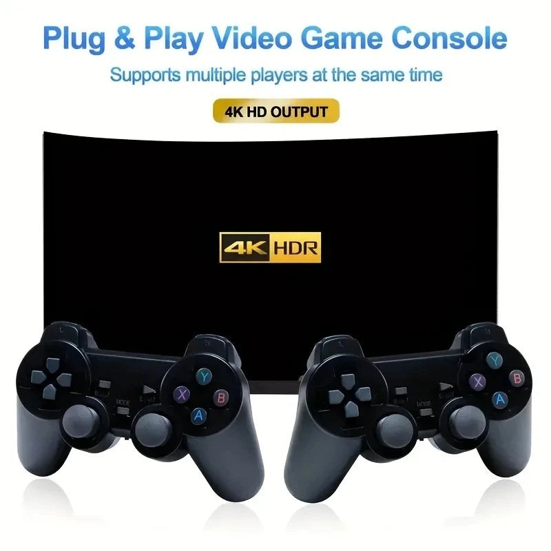 X2 plus Video Game Stick Console 2.4G Double Wireless Controller 40000 Games 64GB Retro Games for PSP PS1 FC Boy Gift